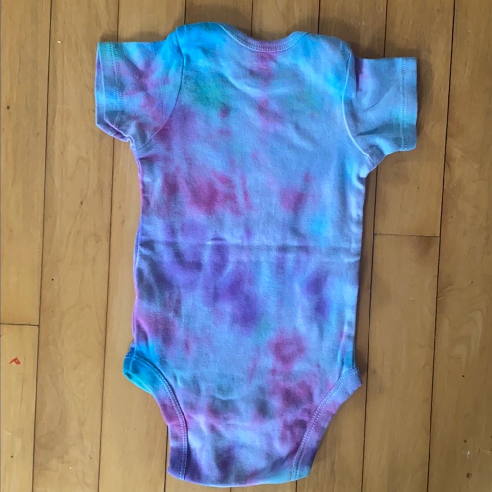 2 for $15 Tie Dyed Anti Fascist onesie - Picture 5 of 5